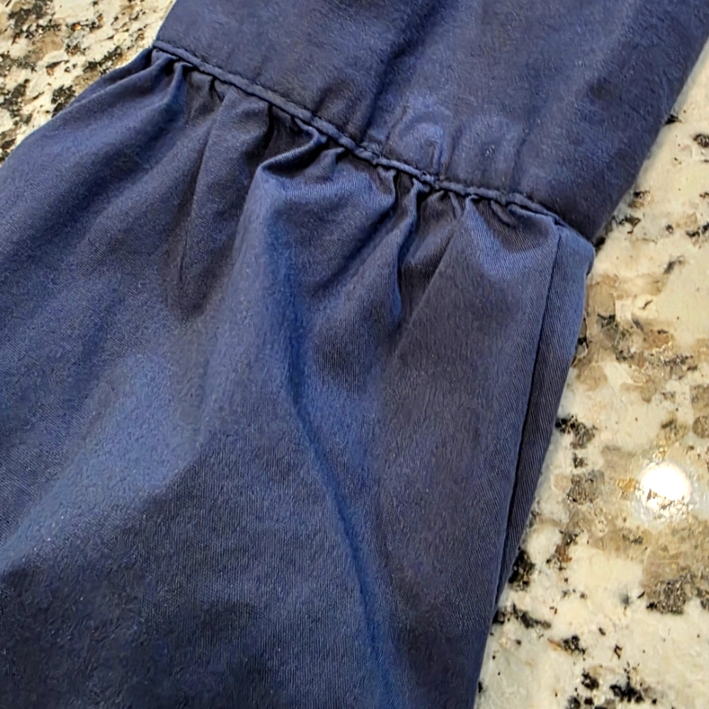 Blue Ruffled Button-Up Shirt - Picture 2 of 5